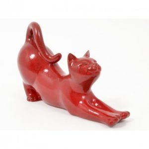 STATUE : felix le chat allongé