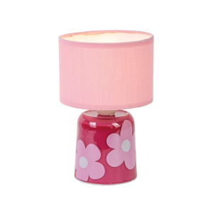 Lampe LED fleurus bordeaux à piles Opjet