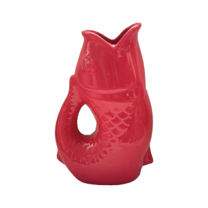Vase pichet poisson Grand modèle Rouge-Opjet