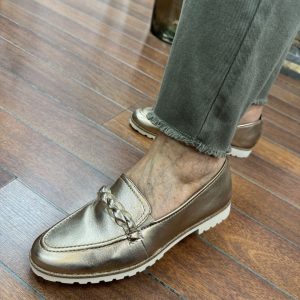 SLIPPER EN CUIR BRONZE-24200-TAMARIS