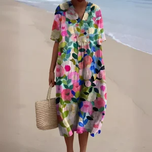 Robe d'Été Florale Colorée - Novaya™