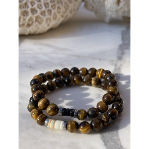 BRACELET ROMÉO OEIL DE TIGRE LA BALINAISE