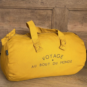 SAC POLOCHON MOUTARDE – VOYAGE AU BOUT DU MONDE MARCEL ET LILY