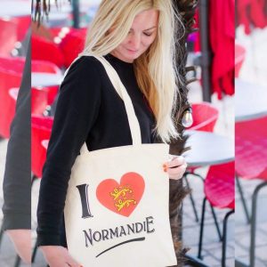 TOTE BAG NORMANDIE – SAC I LOVE NORMANDY