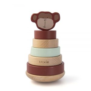 TOUR A EMPILER EN BOIS MR MONKEY-TRIXIE