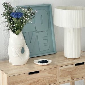 Vase pichet poisson Grand modèle Blanc cassé-Opjet